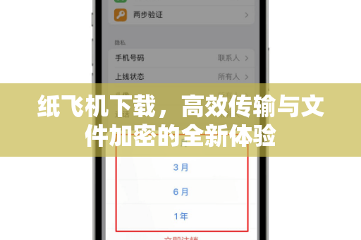 纸飞机下载，高效传输与文件加密的全新体验