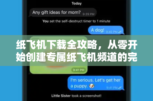 纸飞机下载全攻略，从零开始创建专属纸飞机频道的完整指南-第1张图片-纸飞机桌面下载 - 纸飞机中文官方