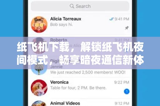 纸飞机下载，解锁纸飞机夜间模式，畅享暗夜通信新体验-第1张图片-纸飞机桌面下载 - 纸飞机中文官方