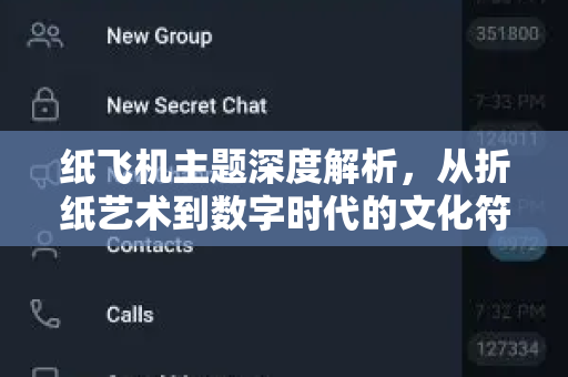 纸飞机主题深度解析,从折纸艺术到数字时代的文化符号-第1张图片-纸飞机桌面下载 - 纸飞机中文官方 纸飞机主题深度解析,从折纸艺术到数字时代的文化符号-第1张图片-纸飞机桌面下载 - 纸飞机中文官方