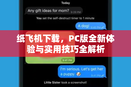 纸飞机下载，PC版全新体验与实用技巧全解析-第1张图片-纸飞机桌面下载 - 纸飞机中文官方