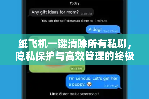 纸飞机一键清除所有私聊,隐私保护与高效管理的终极指南-第1张图片-纸飞机桌面下载 - 纸飞机中文官方 纸飞机一键清除所有私聊,隐私保护与高效管理的终极指南-第1张图片-纸飞机桌面下载 - 纸飞机中文官方