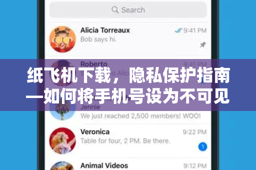 纸飞机下载，隐私保护指南—如何将手机号设为不可见-第1张图片-纸飞机桌面下载 - 纸飞机中文官方