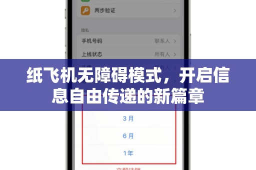 纸飞机无障碍模式，开启信息自由传递的新篇章-第1张图片-纸飞机桌面下载 - 纸飞机中文官方
