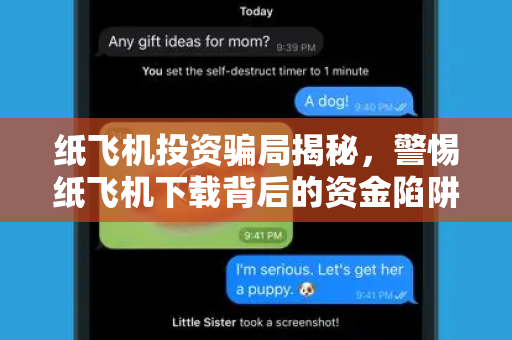 纸飞机投资骗局揭秘，警惕纸飞机下载背后的资金陷阱-第1张图片-纸飞机桌面下载 - 纸飞机中文官方