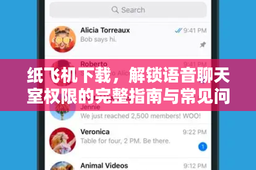 纸飞机下载，解锁语音聊天室权限的完整指南与常见问题解答-第1张图片-纸飞机桌面下载 - 纸飞机中文官方