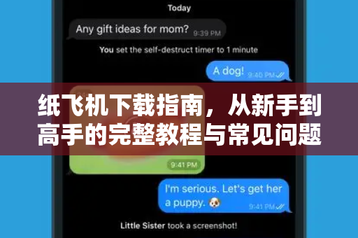 纸飞机下载指南，从新手到高手的完整教程与常见问题解析-第1张图片-纸飞机桌面下载 - 纸飞机中文官方